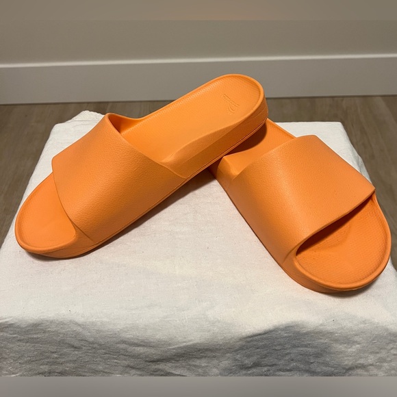 Archies Arch Support Slides Peach Sz 9 New - Picture 4 of 6
